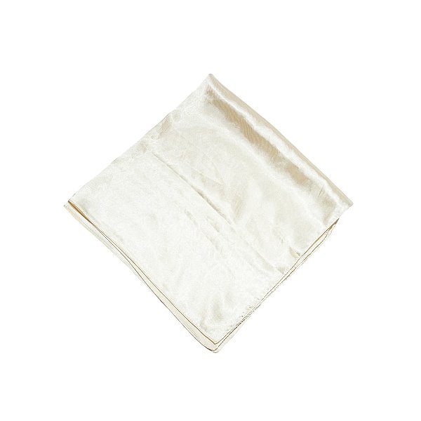 Lenço cetim quadrado liso bege claro LEN-055