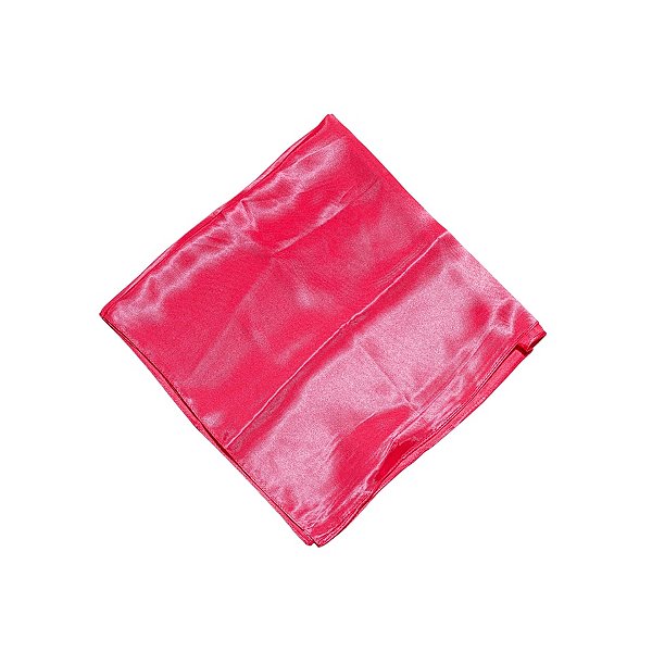 Lenço cetim quadrado liso pink LEN-055
