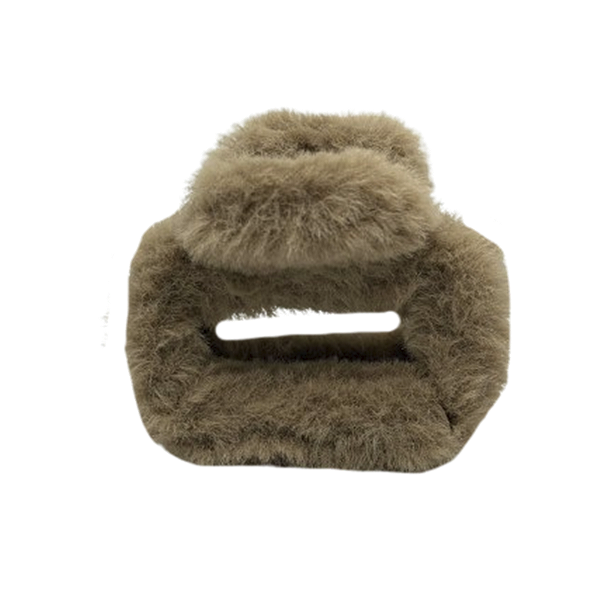 Piranha de cabelo acrílico pelo marrom claro