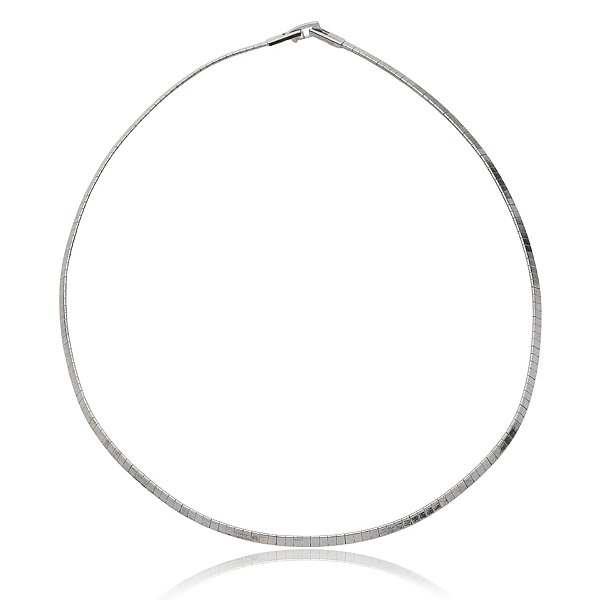Colar choker ródio negro semijoia 7621