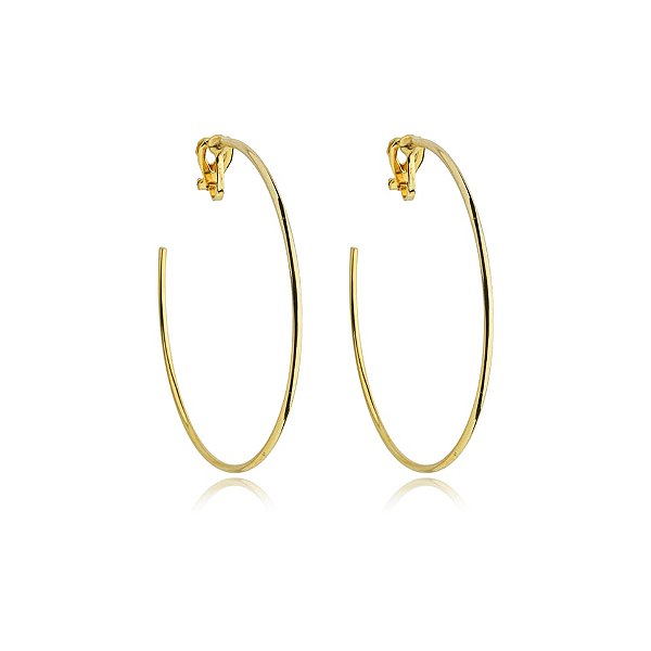 Brinco pressão argola fina g ouro semijoia 6182705