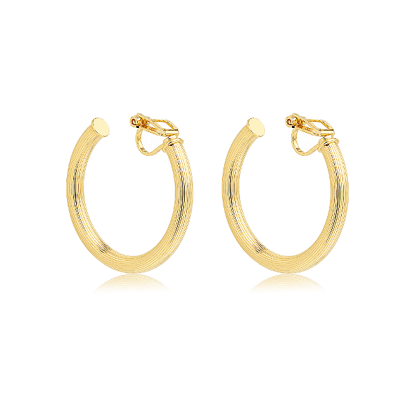 Brinco pressão argola p ouro semijoia 6221705