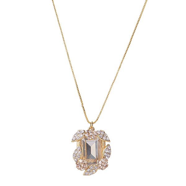 Colar Leticia Sarabia cristal light peach 9104