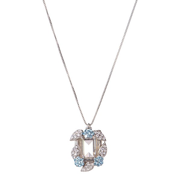 Colar Leticia Sarabia cristal aquamarine 9104