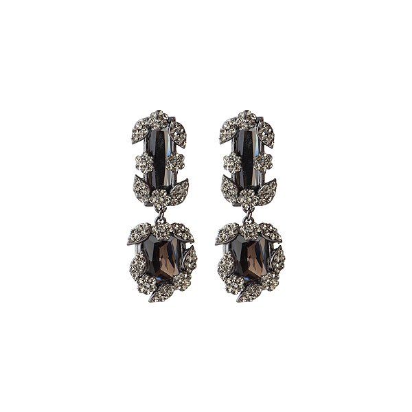 Brinco Leticia Sarabia cristal black diamond 9104