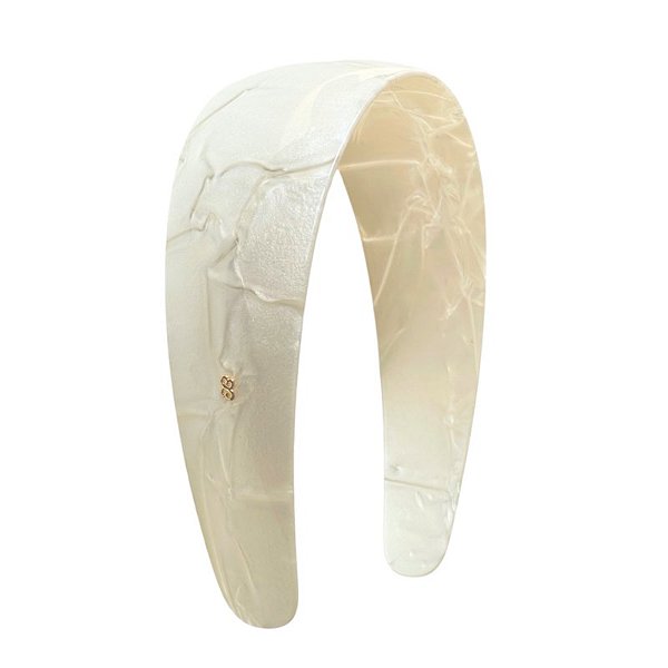 Tiara acrílico Bianca abaulada madrepérola 20 023