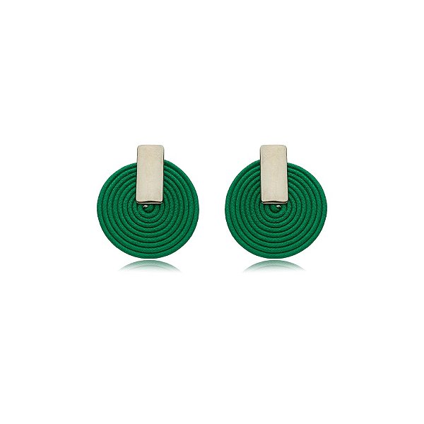 Brinco Design Natural algodão verde BR 2041