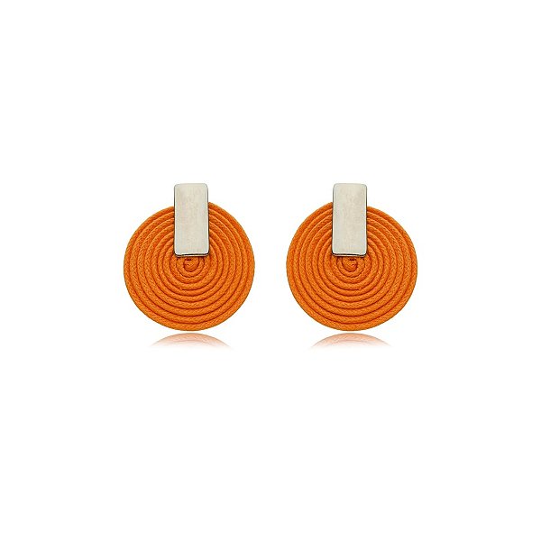 Brinco Design Natural algodão laranja BR 2041