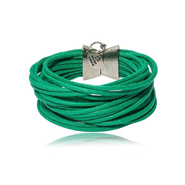 Pulseira Design Natural algodão verde