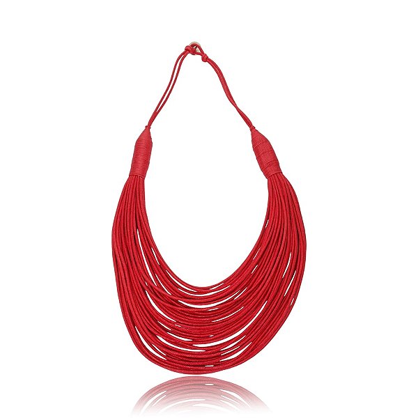 Colar Design Natural algodão marsala CO 1341