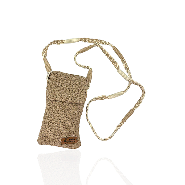Bolsa Design Natural algodão areia