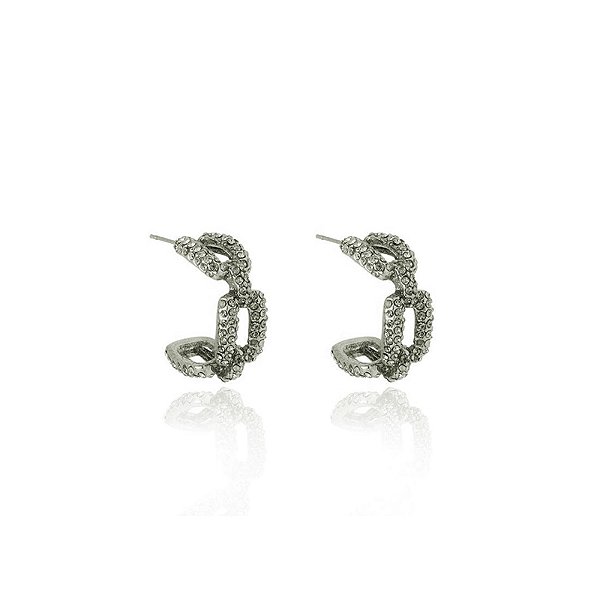 Brinco Claudia Arbex argola prata vintage