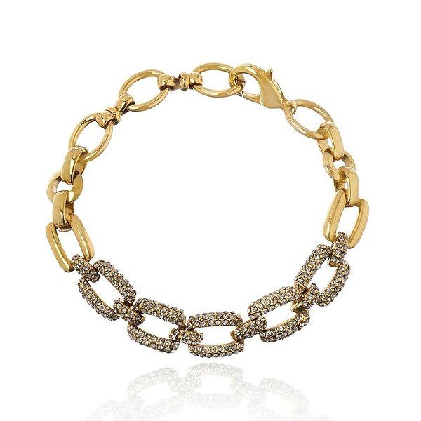 Pulseira Claudia Arbex ouro vintage