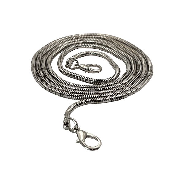 Alça para bolsa de corrente rabo de rato prateada RY2428
