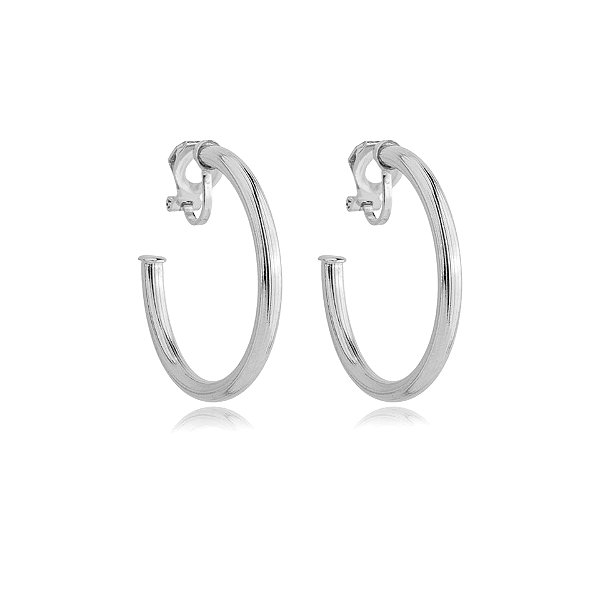 Brinco pressão argola ródio semijoia 6221605