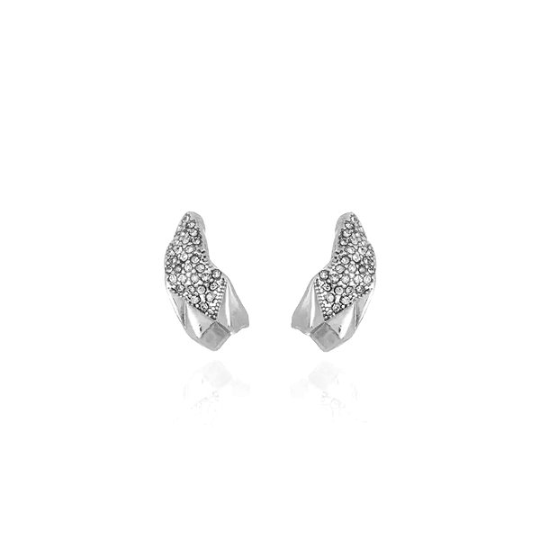 Brinco Claudia Arbex cristais prata vintage