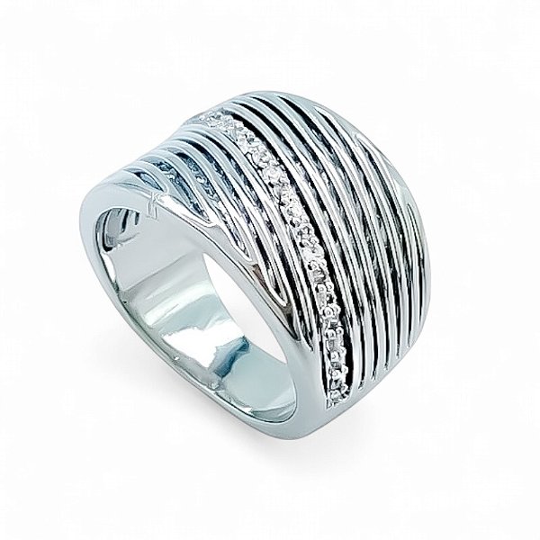 Anel zircônia ródio semijoia JZ-240520