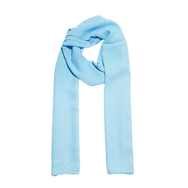 Lenço echarpe azul bebê LEN-051