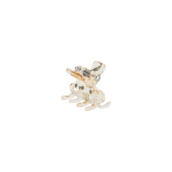 Piranha de cabelo Bianca acrilíco corações dourado 05 079