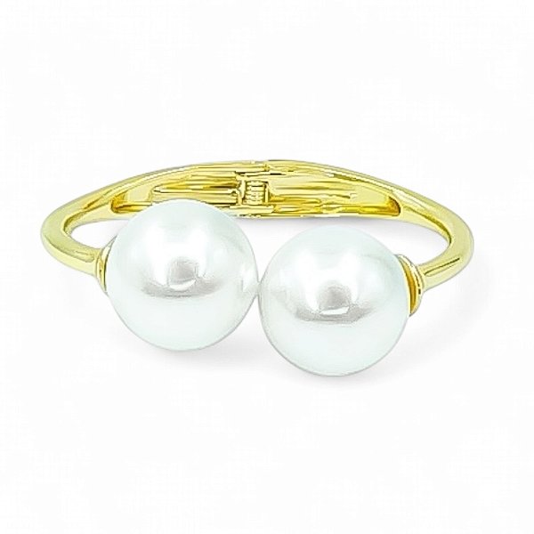 Bracelete pérolas ouro semijoia 2991