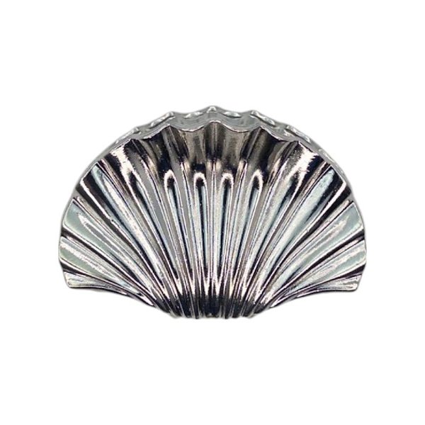 Piranha de cabelo Rellie concha metal prateado