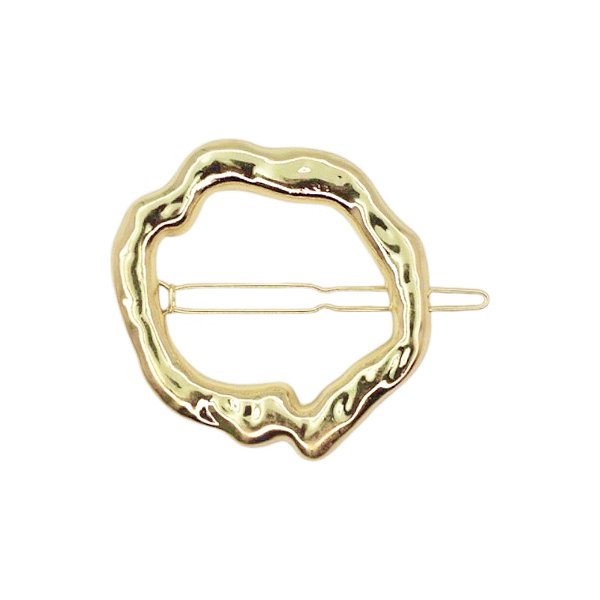 Presilha orgânica Rellie metal martelado dourado