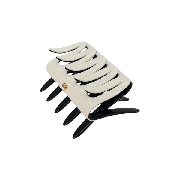 Pente Bianca crab m acrílico off white com preto 90 022