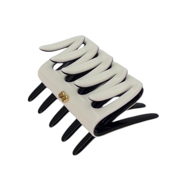 Pente Bianca crab g acrílico off white com preto 90 023
