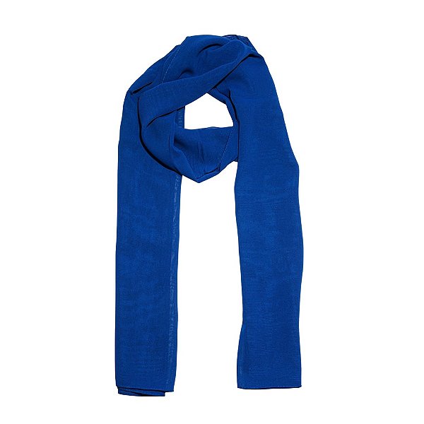 Lenço echarpe azul royal LEN-056