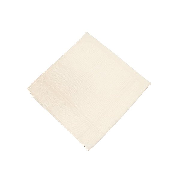 Lenço quadrado liso bege claro LEN-HS-002