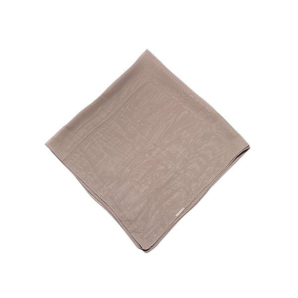 Lenço quadrado liso capuccino LEN-HS-002