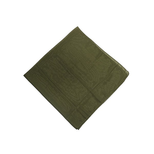 Lenço quadrado liso verde musgo LEN-HS-002