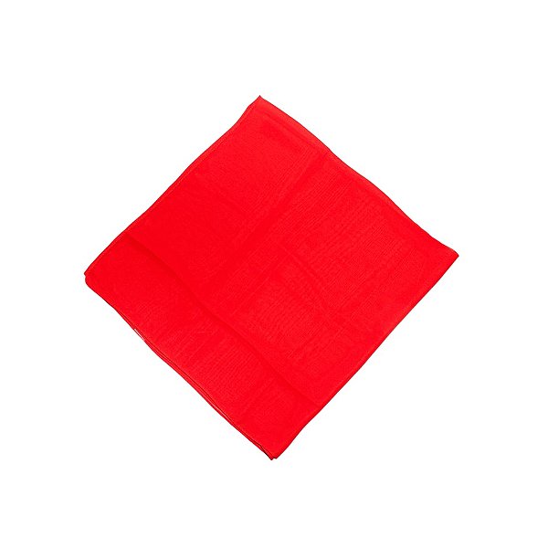 Lenço quadrado liso vermelho escarlate LEN-HS-002