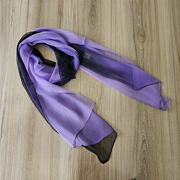 Lenço echarpe degradê lilás LEN-057
