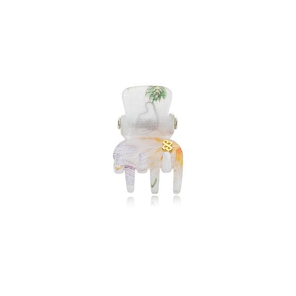 Piranha de cabelo Bianca acrílico floral 05 035