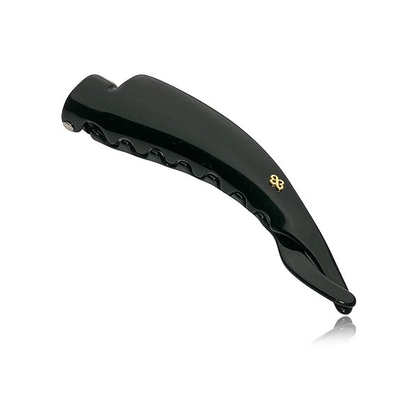 Presilha banana Bianca g acrílico preto 60 012