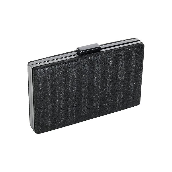 Clutch retangular preto E-37