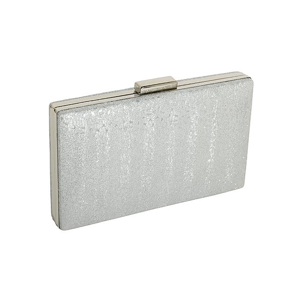 Clutch retangular prata E-37