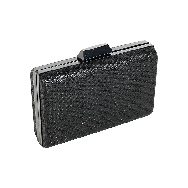 Clutch retangular texturizada preto K-88