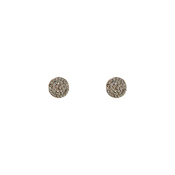 Brinco Hector Albertazzi globinho cristais ouro vintage