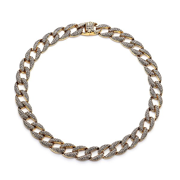 Colar Hector Albertazzi light grumê ouro vintage