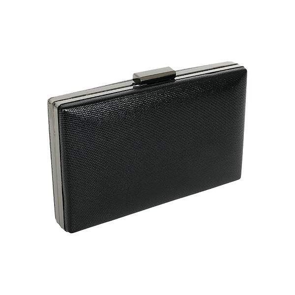Clutch retangular preta M-994