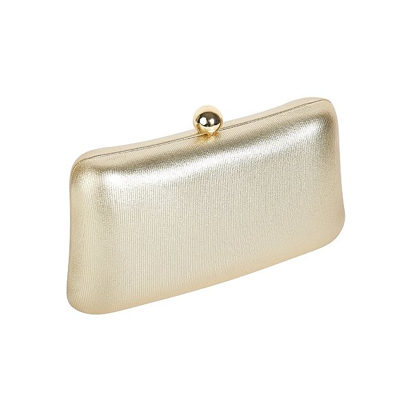 Clutch retangular dourada S-396