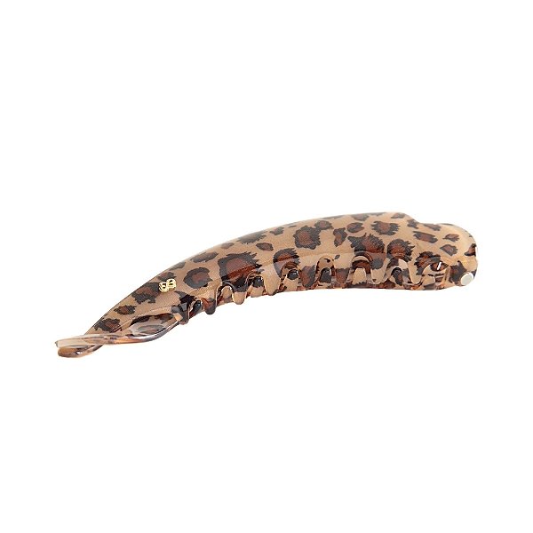Presilha banana Bianca g acrílico animal print 60 012