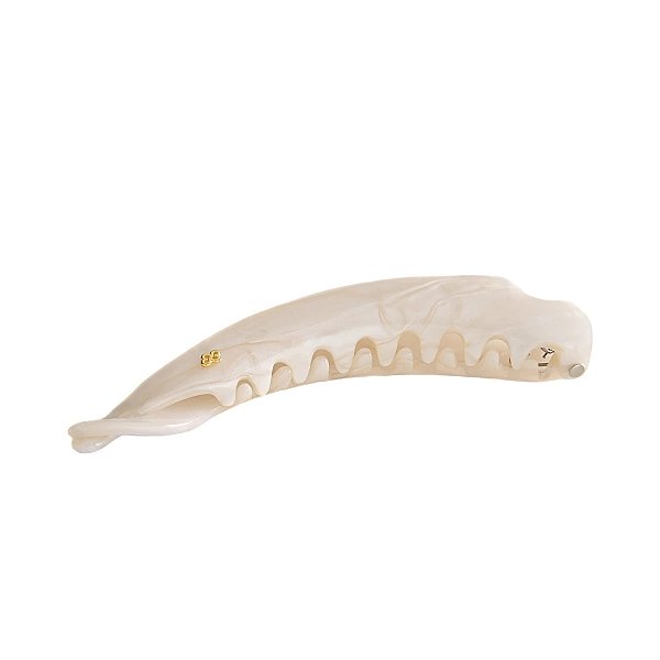 Presilha banana Bianca g acrílico madrepérola 60 012