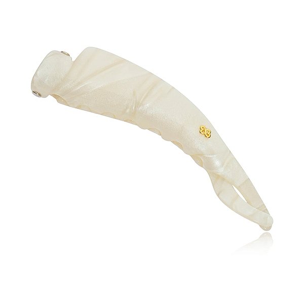Presilha banana Bianca g acrílico madrepérola 60 012