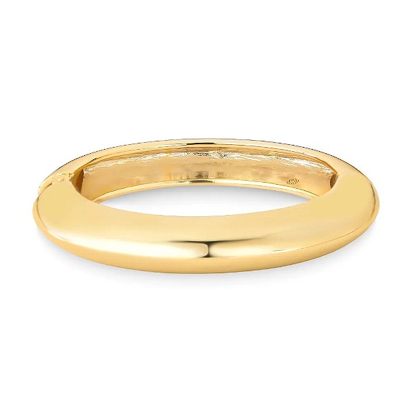 Bracelete liso ouro semijoia