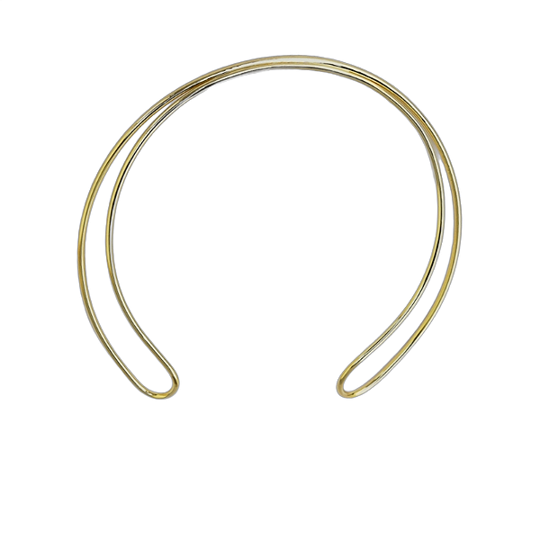 Colar choker Lita Raies ouro semijoia