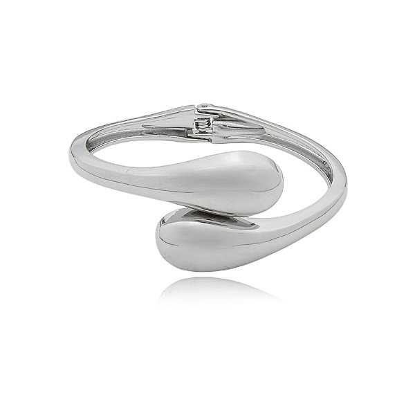 Bracelete gotas ródio semijoia