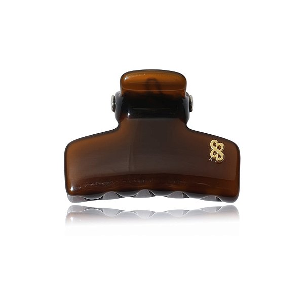 Piranha de cabelo Bianca acrílico marrom 05 223